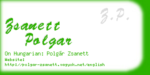 zsanett polgar business card